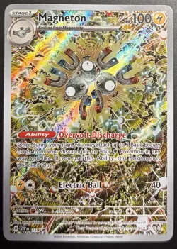Pokemon TCG Magneton 159 Black Star Promo Surging Sparks ETB Holo Full Art 2024 - Image 1