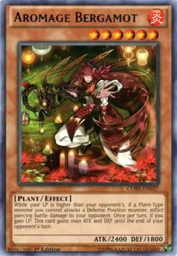 1x (P) Aromage Bergamot - CORE-EN037 - Rare - 1st Edition YuGiOh - Image 1