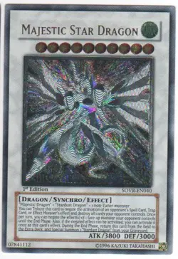 Yugioh! LP Majestic Star Dragon - SOVR-EN040 - Ultimate Rare - 1st Edition Light - Image 1