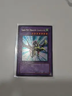 Yugioh Gaia the Dragon Champion LOB-125 Secret Rare Ultra Misprint VLP - Image 1
