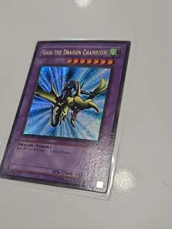 Yugioh Gaia the Dragon Champion LOB-125 Secret Rare Ultra Misprint VLP - Image 2