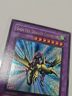 Yugioh Gaia the Dragon Champion LOB-125 Secret Rare Ultra Misprint VLP - Image 4