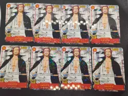 One Piece Shanks OP01-120 Mini Promo X8 Saikyo Jump Japanese Perforated Holo - Image 1