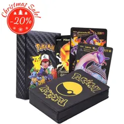 Pokemon Card Foil BLACK PACK 55 CARDS TCG GX Vmax GX Card Charizard Rare US~NEW - Image 1