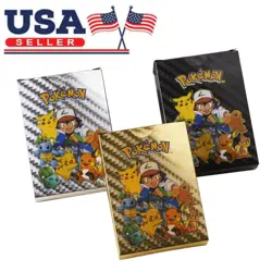 New MULTI COLOR 55Pcs Pokemon Cards Foil Card TCG GX Vmax GX Card Charizard Rare - Image 1
