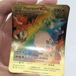 55 Pcs Gold Foil Pokemon Cards Pack - VMAX GX TCG Rare Card Lot/collectible/gift - Image 3
