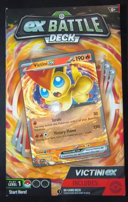 Pokemon ex Battle Deck Victini ex Sealed 60-Card Deck English 2024 MPN 290-85754 - Image 1