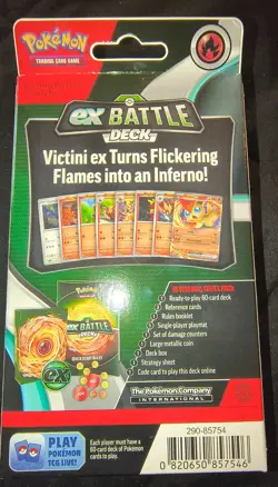 Pokemon ex Battle Deck Victini ex Sealed 60-Card Deck English 2024 MPN 290-85754 - Image 3