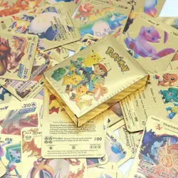 Pokemon Card Foil GOLD PACK 55 CARDS TCG GX Vmax GX Card Charizard Rare US - Image 5
