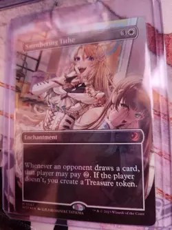 Smothering Tithe Anime Borderless FOIL NEAR MINT Wilds of Eldraine MTG - Image 2