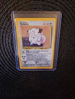 Pokemon TCG Clefairy Base Set Holo Unlimited Rare Card 5/102 - Image 3