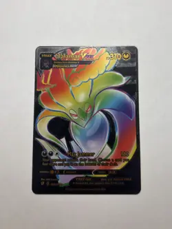 Black Foil Malamar VMAX Rainbow Fan Art Display Vmax Card NM - Image 1
