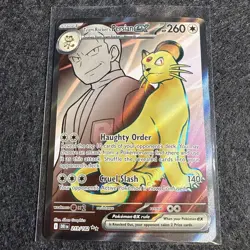 Team Rocket's Persian ex 219/182 SV10 Destined Rivals Full Art Pokemon Card TCG - Image 1
