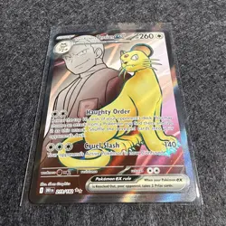 Team Rocket's Persian ex 219/182 SV10 Destined Rivals Full Art Pokemon Card TCG - Image 2