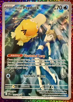 Pokemon Misty's Psyduck 193/182 Illustration Rare Holo 2025 SV10 DRI TCG Card !! - Image 1