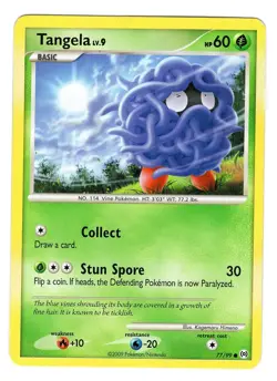 Pokemon TCG Tangela Lv.9 Platinum Arceus 77/99 Regular Common Card LP-NM - Image 1
