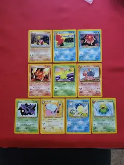 Pokemon: Neo Revelation Lot 2000 Vintage Non-holo - NM - HP - L30 (10 Cards) - Image 1