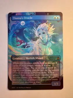 Thassa's Oracle FOIL Proxy Playtest Card with Custom Fantasy Mermaid Art Design - Image 5