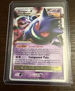 Pokemon Gengar TCG LV.X Platinum Arceus Holo Ultra Rare Card 97/99 - Image 1