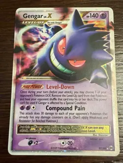 Pokemon Gengar TCG LV.X Platinum Arceus Holo Ultra Rare Card 97/99 - Image 3