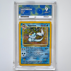 Vaporeon 12/64 Ace 9 Jungle 1999 Vintage Holo Pokemon Card TCG Not PSA - Image 1