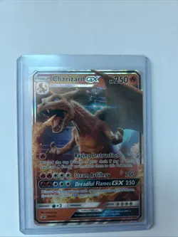 Pokemon TCG Charizard GX SM195 Detective Pikachu Promo Holo Card Lightly Played - Image 1