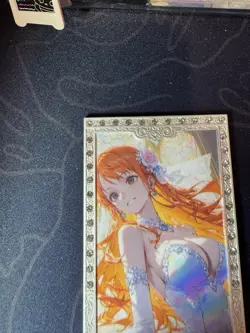 Goddess Nami Bride Numbered Long Metal Card Waifu Doujin One Piece Character - Image 2