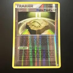 Dome Fossil 92/99 Platinum Arceus Reverse Holo Pokemon Card - Image 1