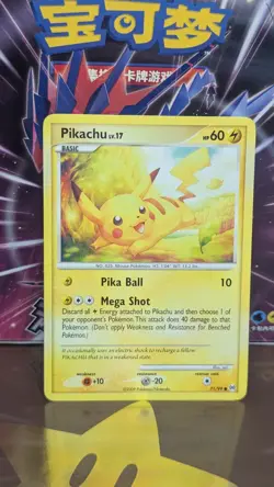Pokemon TCG 2009 Pikachu 71/99 Platinum Arceus Card Regular - Image 1