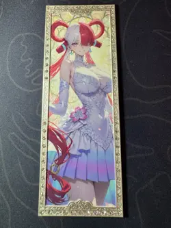 Goddess Uta Fantasy Long Numbered Metal Card Waifu Doujin One Piece Character - Image 1