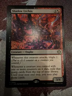 Magic: The Gathering Shadow Urchin - Lorwyn Eclipsed (ECL) MTG Near Mint - Image 1