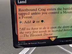 Rootbound Crag (Extended Art) (Surge Foil) Universes Beyond: Doctor Who Foil - Image 2