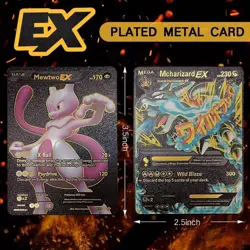 New Foil Black PACK 55 CARDS TCG GX Vmax GX Card Charizard Rare Pokemon Card - Image 3