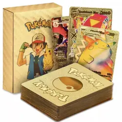 New MULTI COLOR 55Pcs Pokemon Cards Foil Card TCG GX Vmax GX Card Charizard Rare - Image 5
