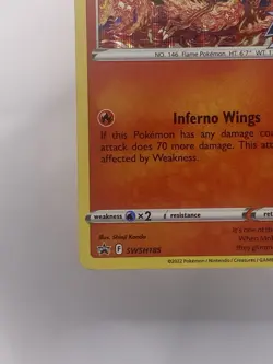 Pokemon Moltres Sword And Shield Promo - SWSH185 - - Image 4