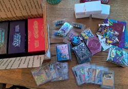 Pokemon TCG Bulk Card LOT 2000+ Common/Uncommon, Sleeves, EX, Full Art Trainer - Image 1