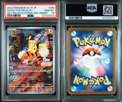 Pokemon Detective Pikachu Japanese Pre-Order Promo 098/SV-P PSA 10 Gem Mint - Image 3