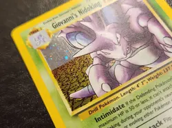 2000 Pokemon Gym Challenge Giovanni's Nidoking 7/132 Holo LP - Image 2