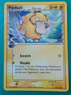 2006 Pokemon EX Holon Phantoms Psyduck (Delta Species) #81/110 MP - Image 1