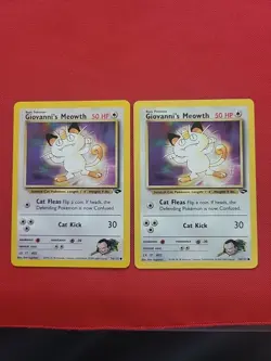 Pokemon: Giovanni's Meowth #74/132 Gym Challenge 2000 Vintage WOTC - LP - M35 - Image 1