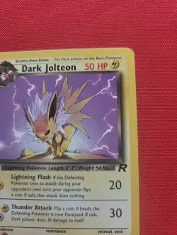 Pokemon: Dark Jolteon #38/82 Team Rocket 2000 Vintage WOTC Non-holo - LP - L110 - Image 5