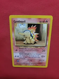 Pokemon: Cyndaquil #57/111 Neo Genesis 2000 Vintage Non-holo - NM / LP - L80 (4) - Image 5