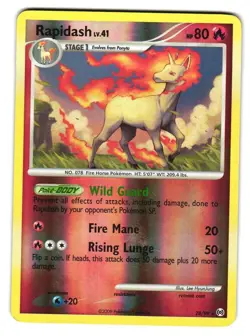 Rapidash 28/99 Reverse Holo Rare Pokemon TCG Platinum Arceus 2009 LP - Image 1