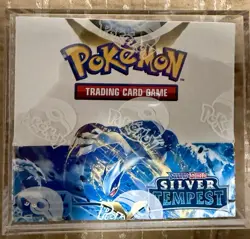 Pokemon TCG SEALED SWSH: Silver Tempest Booster Box W/ Acrylic Case NM - Image 1