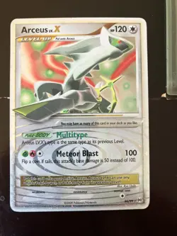Pokemon TCG Arceus LV.X Platinum Arceus Holo Rare 95/99 LP Condition - Image 1