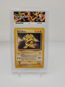 Electabuzz 20/102 - Graded 9 by ACE - Pokemon TCG Base Set Rare - Image 1