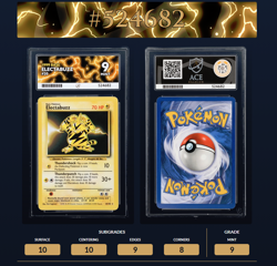 Electabuzz 20/102 - Graded 9 by ACE - Pokemon TCG Base Set Rare - Image 3