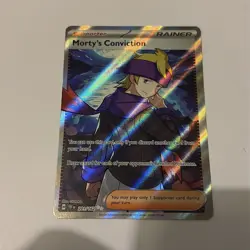 Pokemon Mortys Conviction Full Art Temporal Forces 201/162 mint pack fresh - Image 1