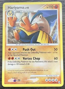 Hariyama 20/99 Pokemon TCG Platinum Arceus Rare MINT NM - Image 1
