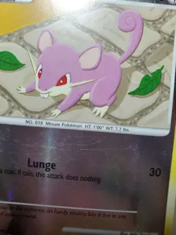 MP Pokemon Platinum Arceus Reverse Holo Rattata 73/99 - Image 3